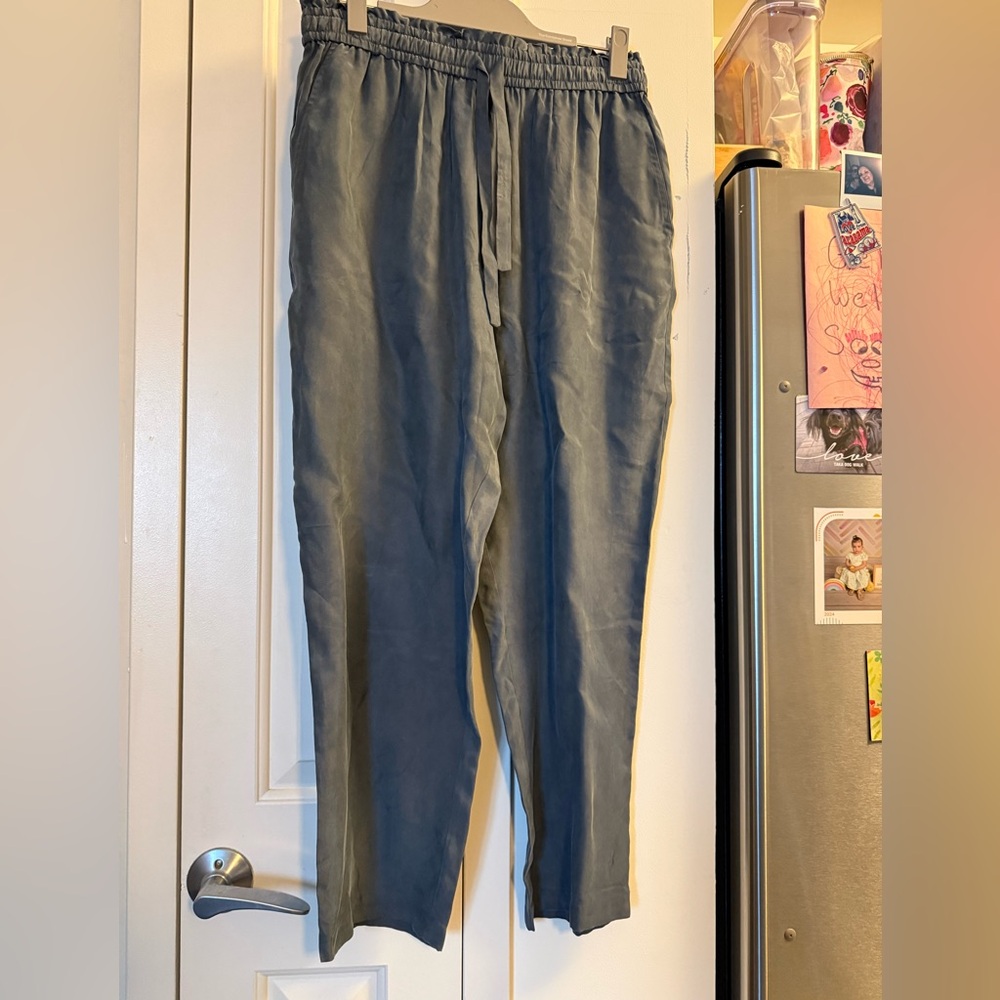 Jenni Kayne Slate Gray Relaxed Drawstring Trousers